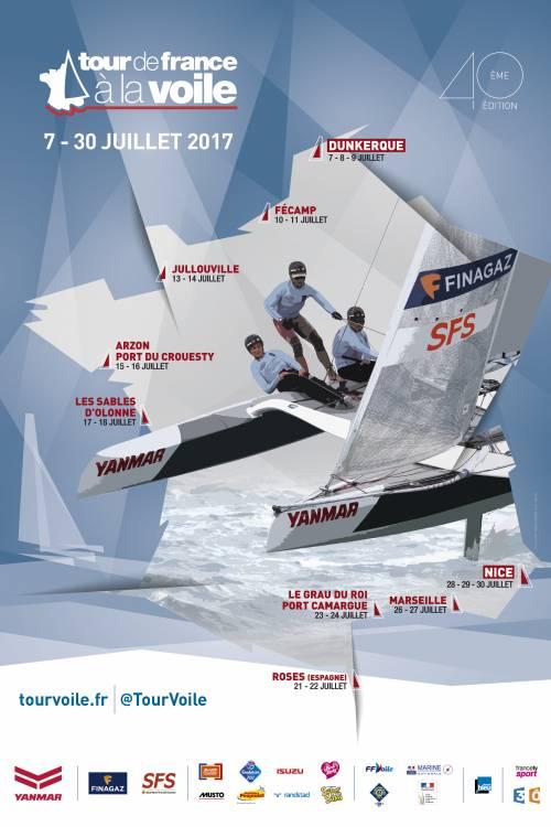AFFICHE TOUR DE FRANCE VOILE