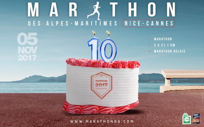 Affiche marathon Nice Cannes