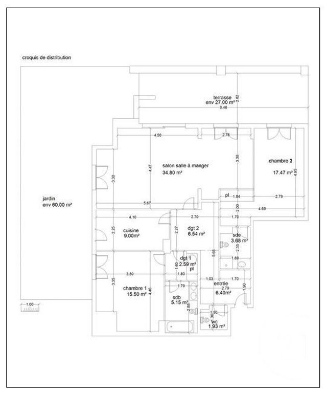Appartement T4 à vendre - 4 pièces - 103.06 m2 - NICE - 06 - PROVENCE-ALPES-COTE-D-AZUR - Century 21 Maison De L'Immobilier